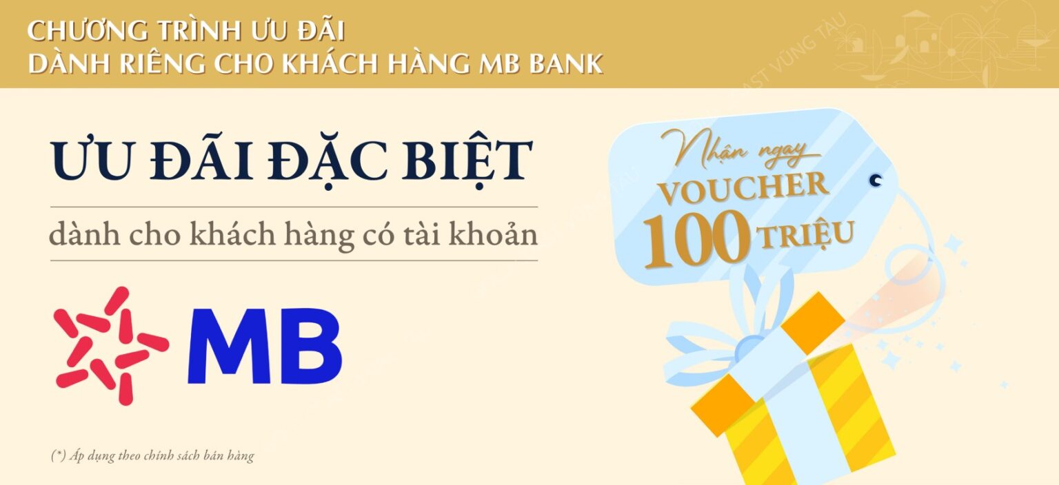 BẢNG GIÁ GOLD COAST 6 Ưu đãi đặc biệt cho khách hàng có tài khoản tại MB Bank