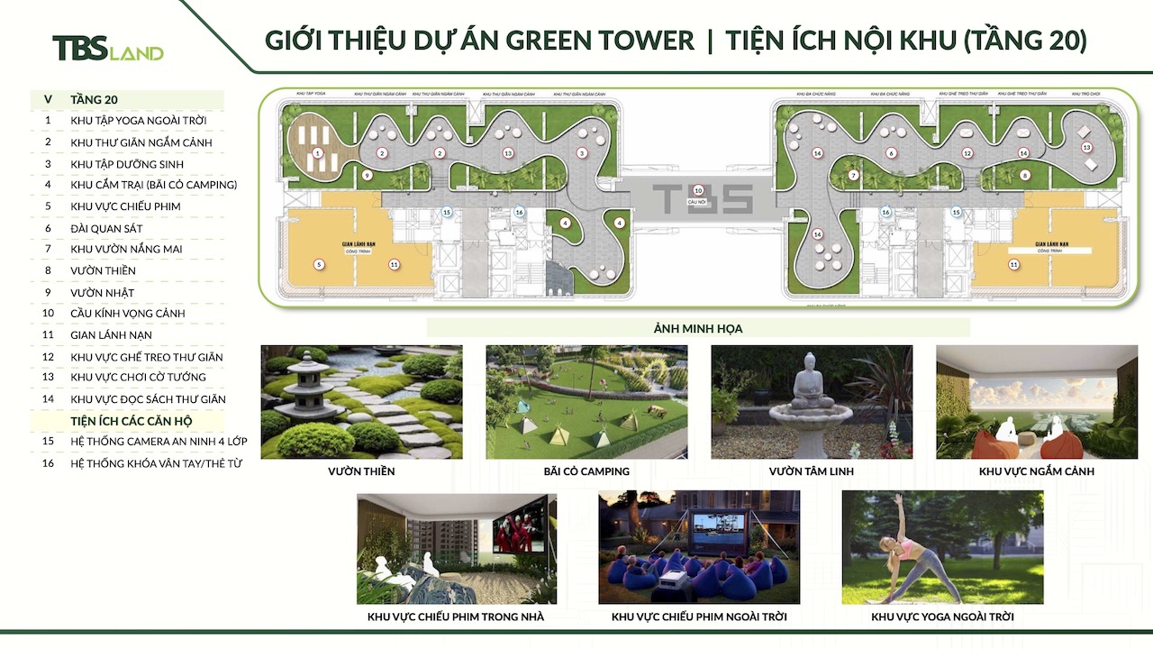 Tiện ích Nội Khu Green Skyline Tầng 20