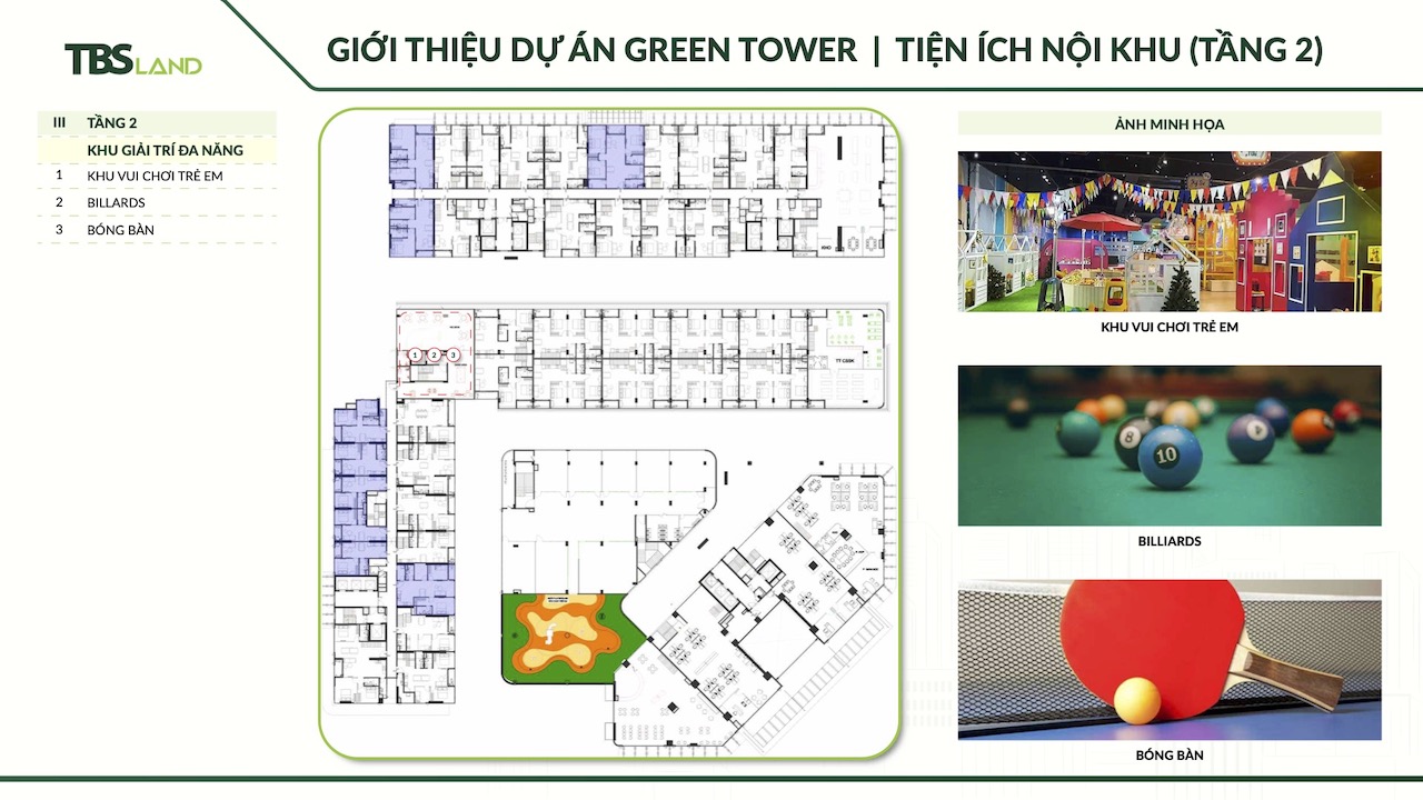 Tiện ích nội khu Green Skyline Tầng 2